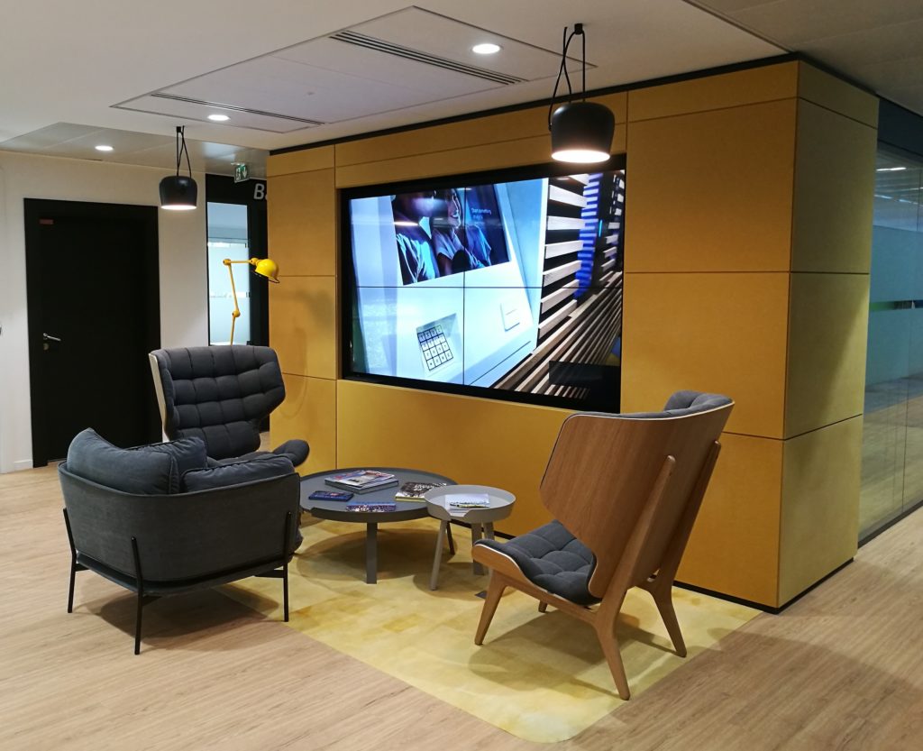 Mur d’images · Entreprise — réalisation I-TV